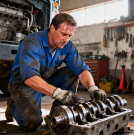 När behöver ett oljetråg för lastbil bytas ut?