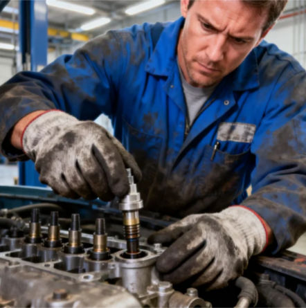 När behöver en lastbils bränsleinsprutare bytas ut?